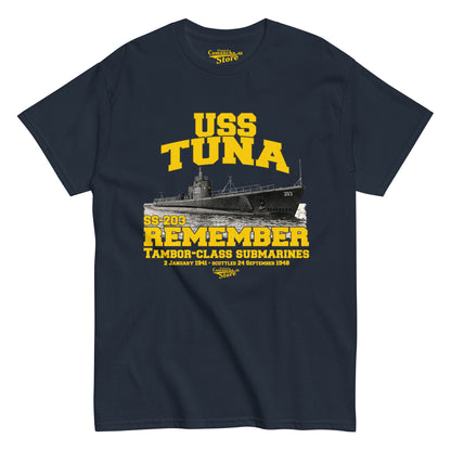 USS Tuna SS-203 Submarine t-shirt