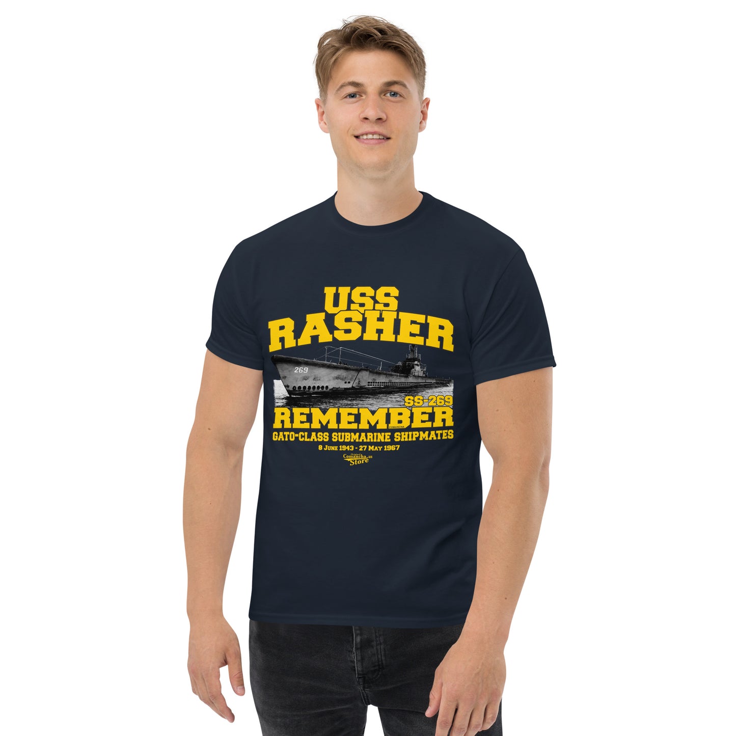 USS Rasher SS-269 Submarine t-shirt,