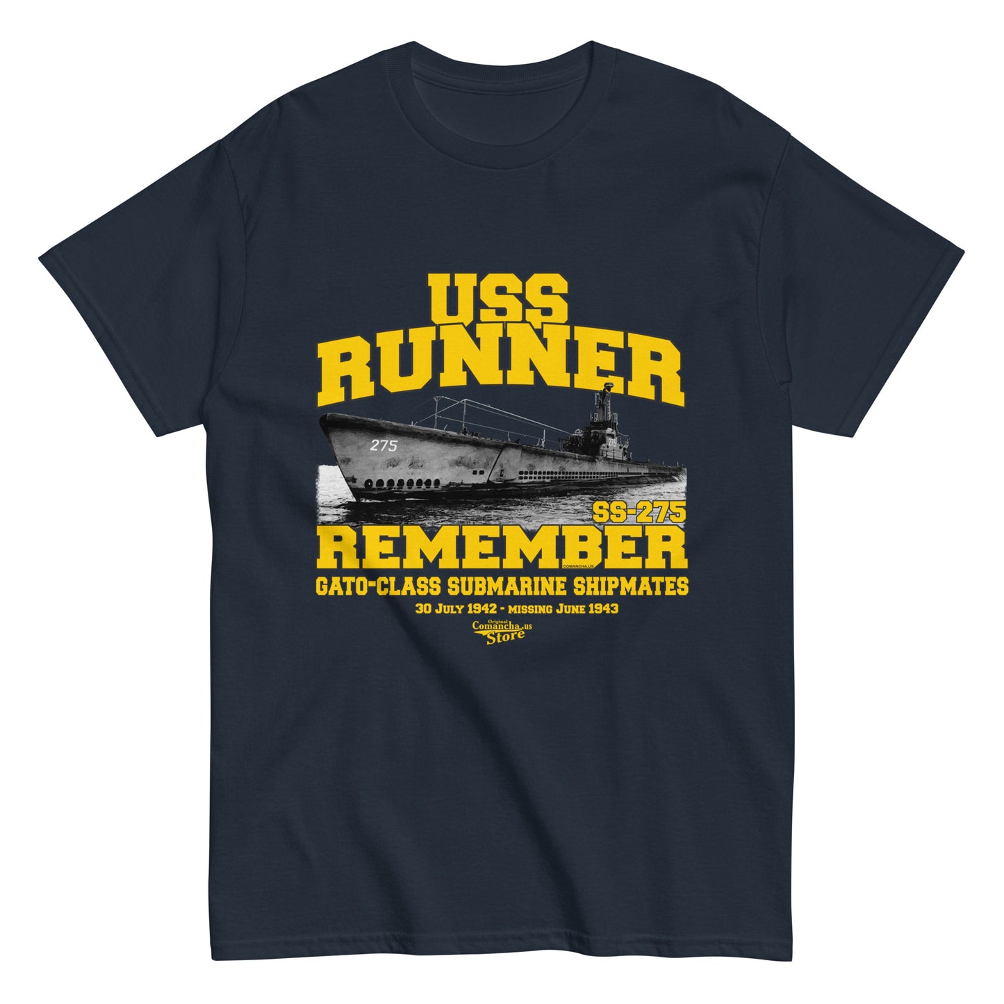 USS Runner SS-275 Submarine T-shirt