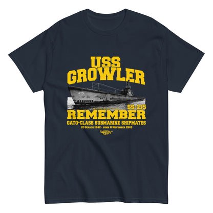 USS Growler SS-215 Submarine t-shirt