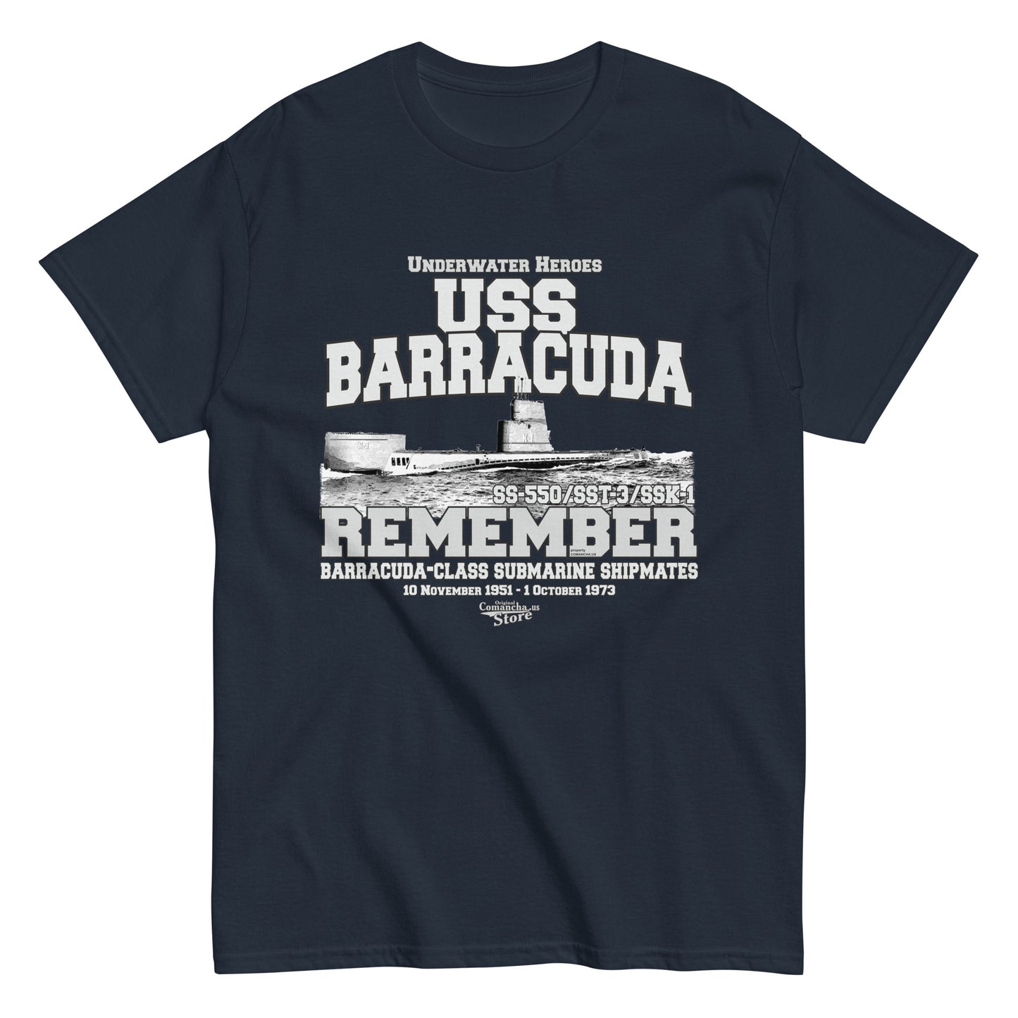 USS Barracuda K-1 submarine T-shirt