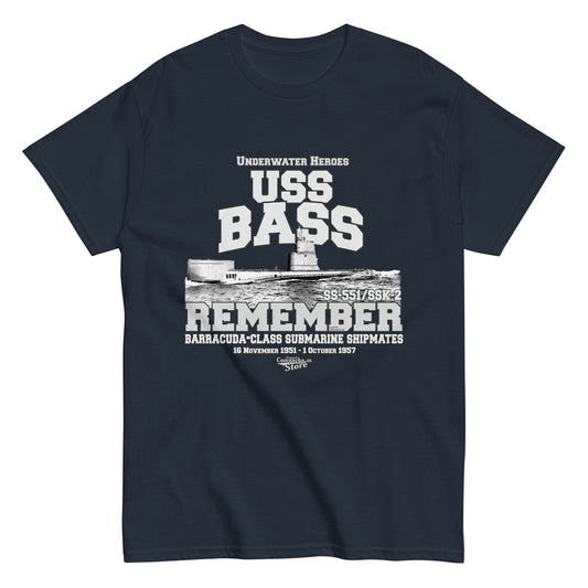 USS Bass K-2 submarine shipmates t-shirt