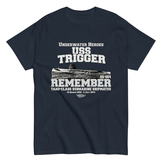 USS Trigger SS-564 submarine t-shirt