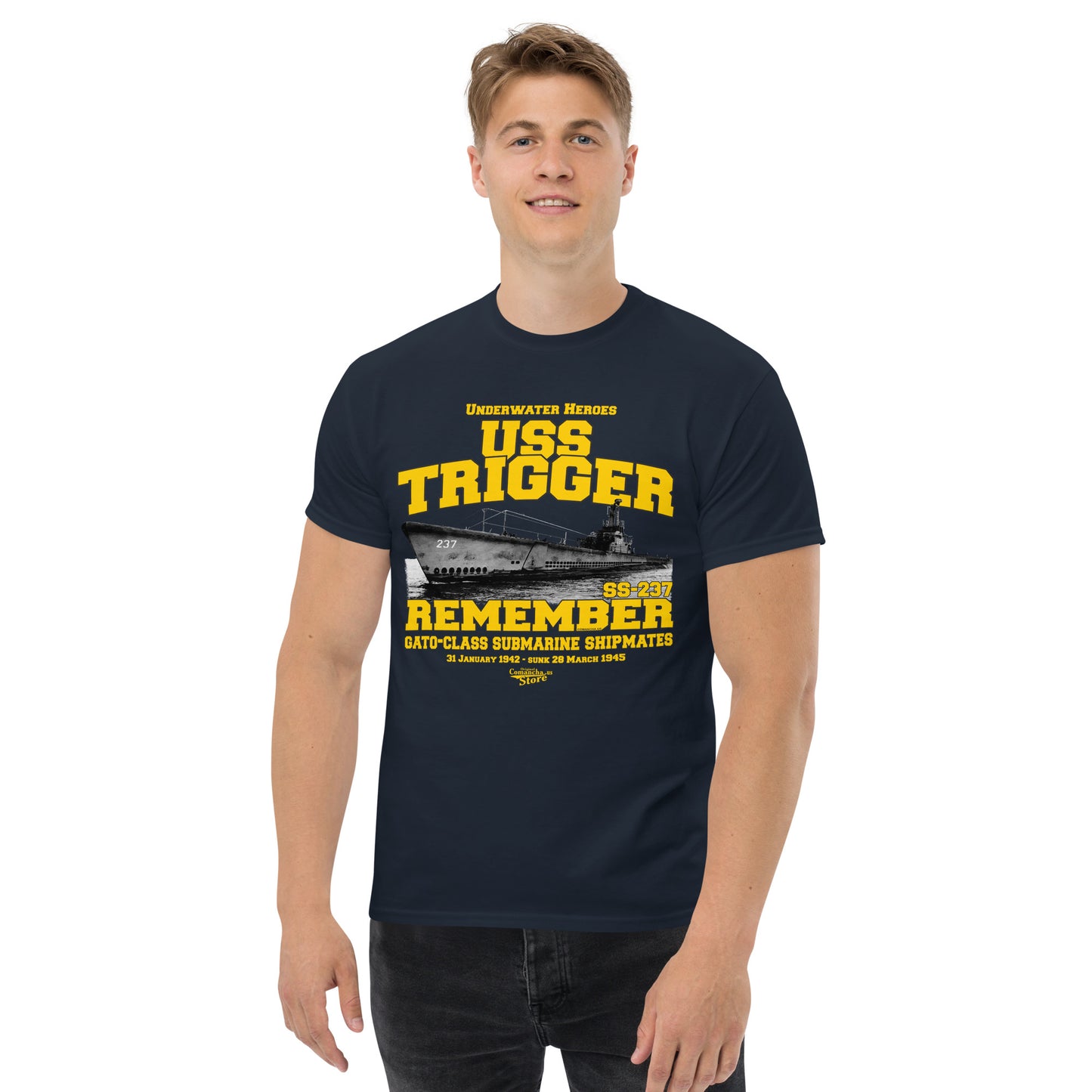 USS Trigger SS-237 submarine t-shirt