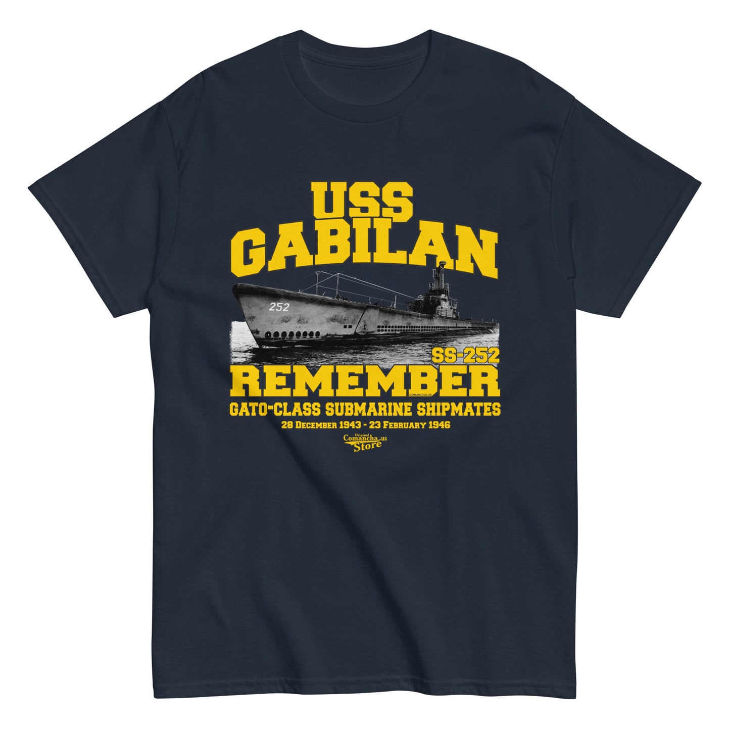 USS Gabilan SS-252 submarine t-shirt