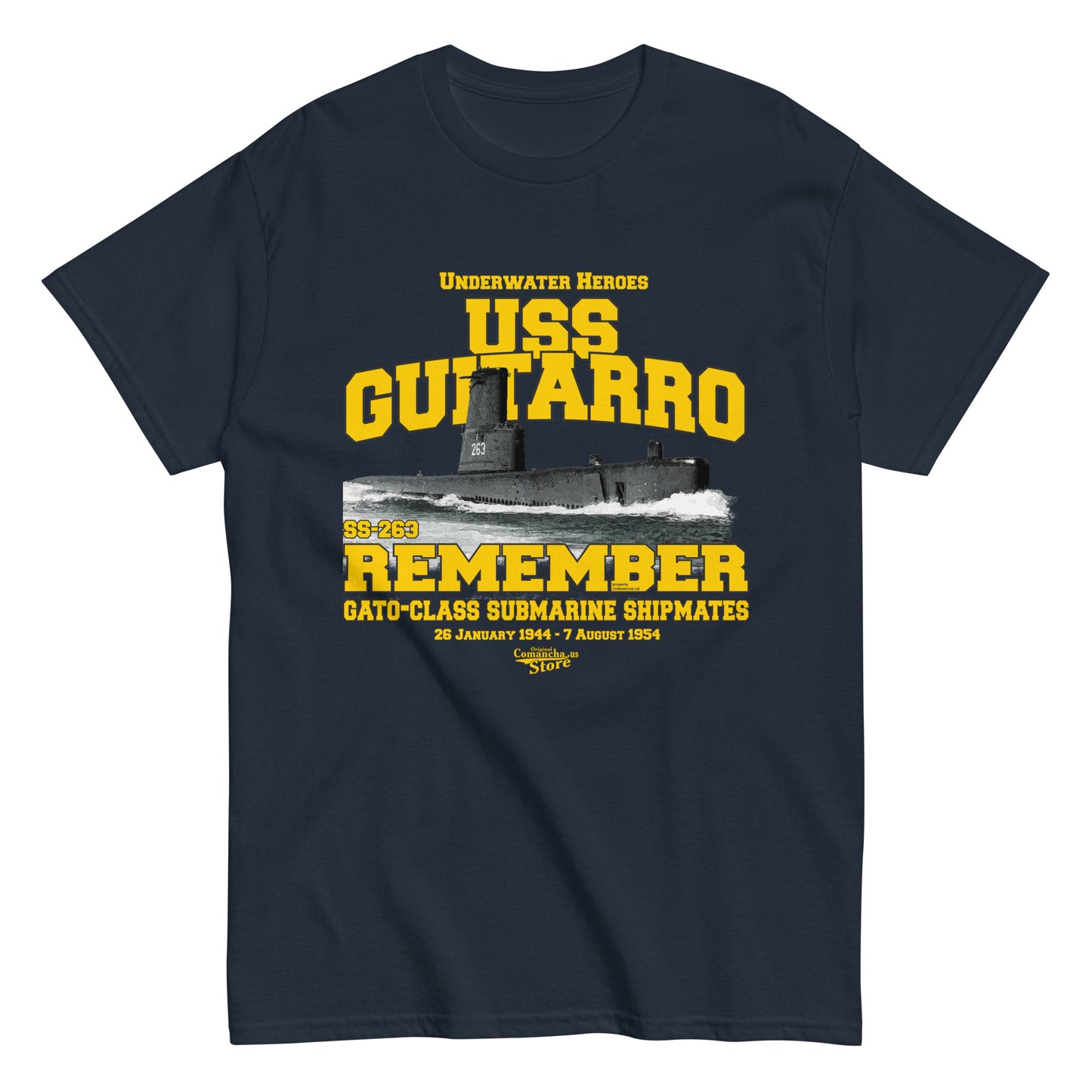 USS Guitarro SS-363 Submarine T-shirt