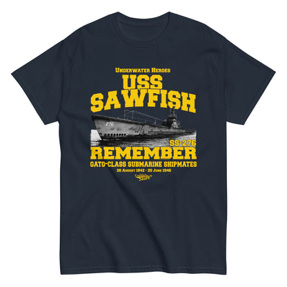 USS Sawfish SS-276 submarine t-shirt