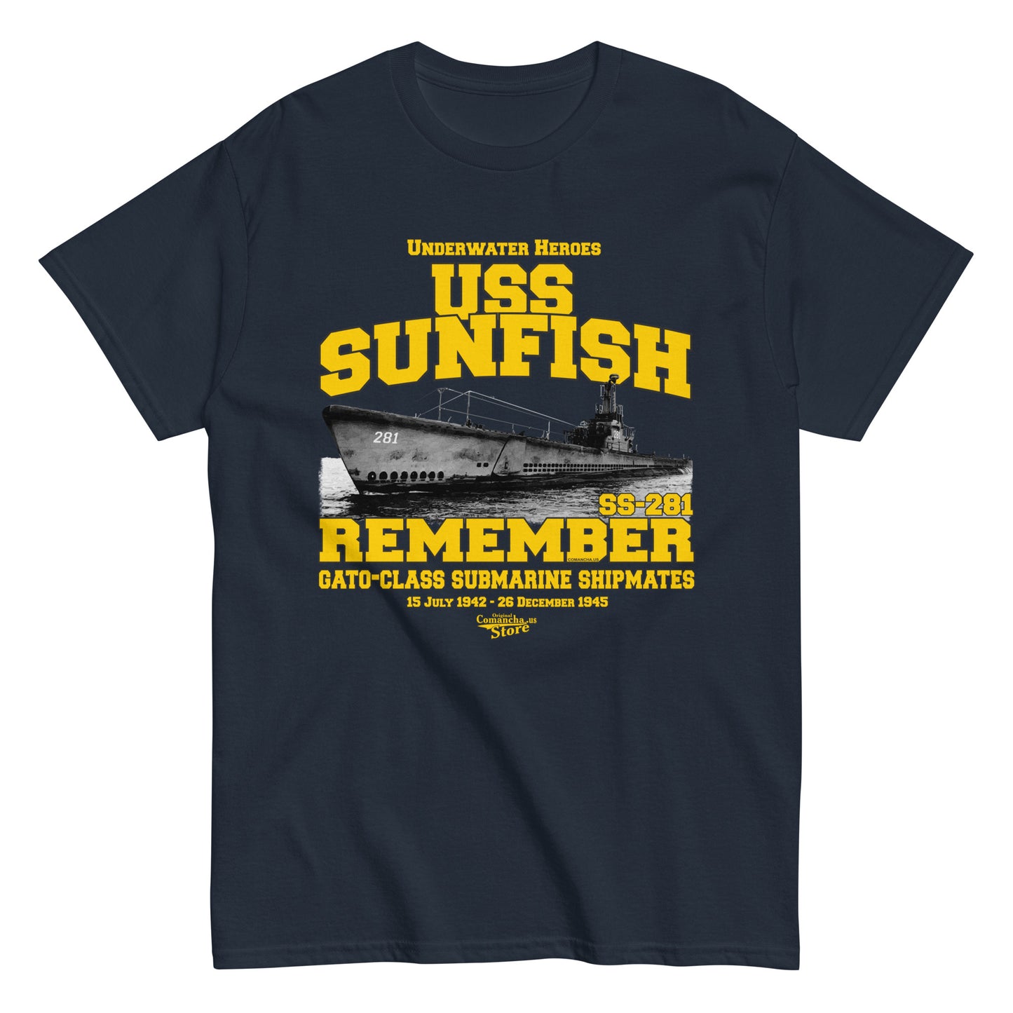 USS Sunfish SS-281 Shipmates T-shirt