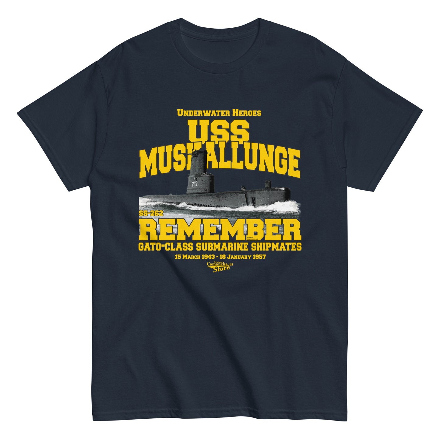 USS Muskallunge SS-262 submarine t-shirt