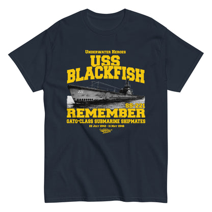 USS Blackfish SS-221 submarine t-shirt