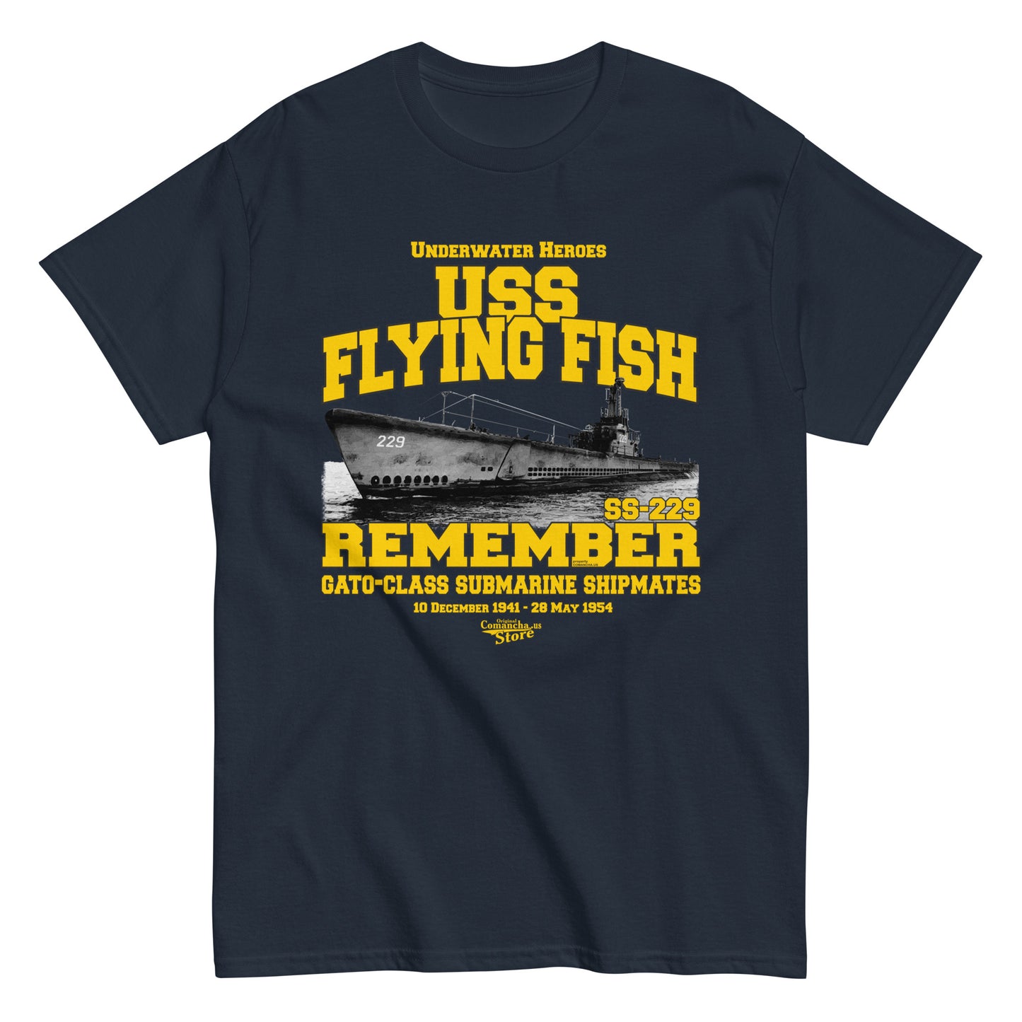 USS Flying Fish SS-229 submarine t-shirt