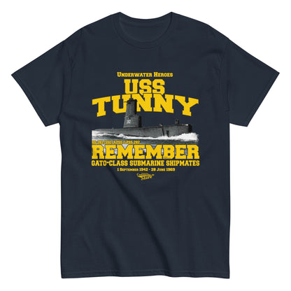 USS Tunny SS/SSG/APSS/LPSS-282 Submarine t-shirt