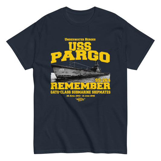 USS PARGO SS-264 Submarine t-shirt