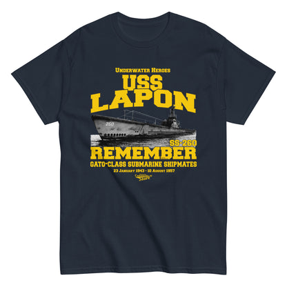 USS Lapon SS-260 Submarine t-shirt