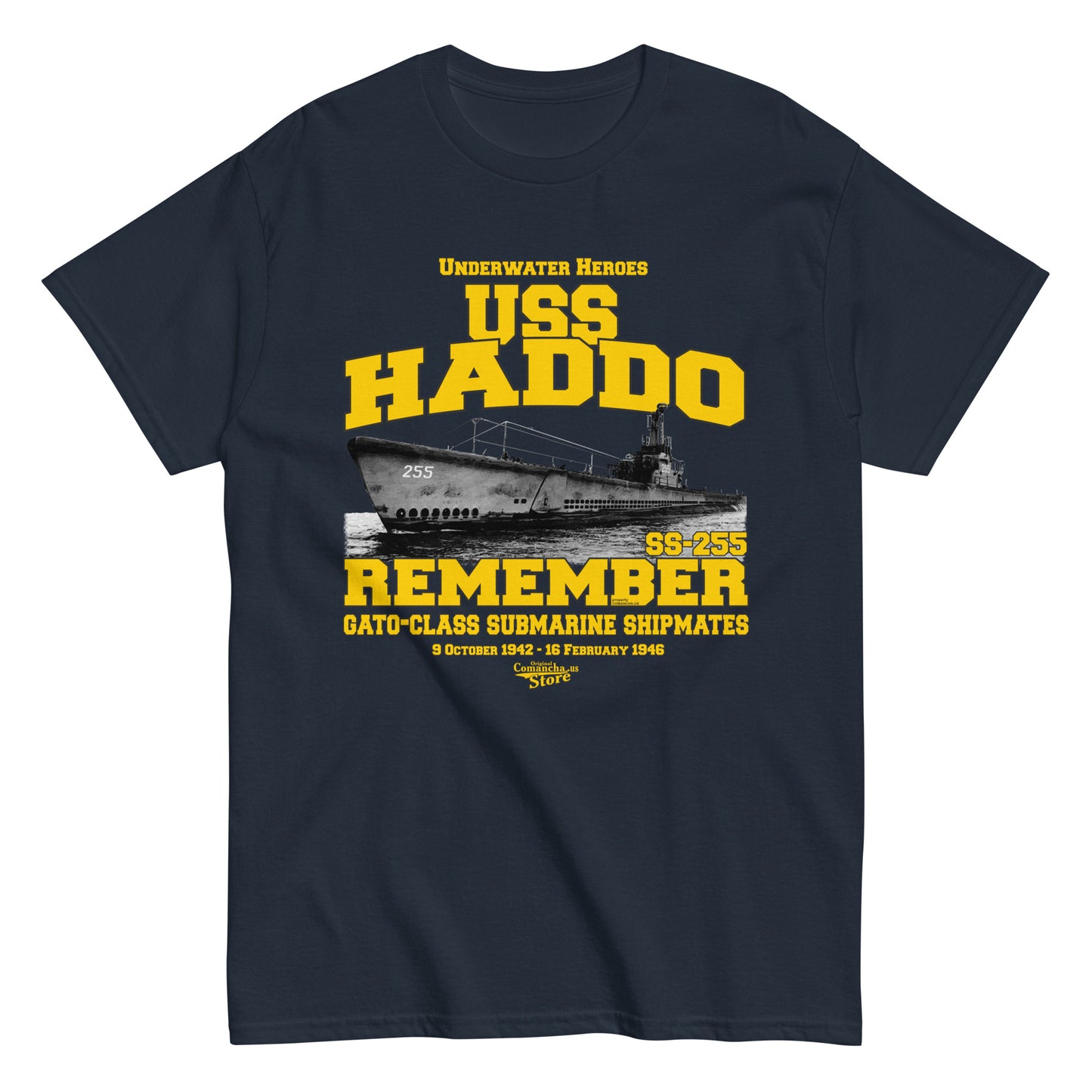 USS Haddo SS-255 Submarine t-shirt