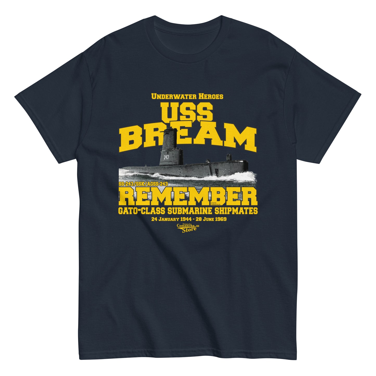 USS Bream SS-243 Shipmates T-shirt