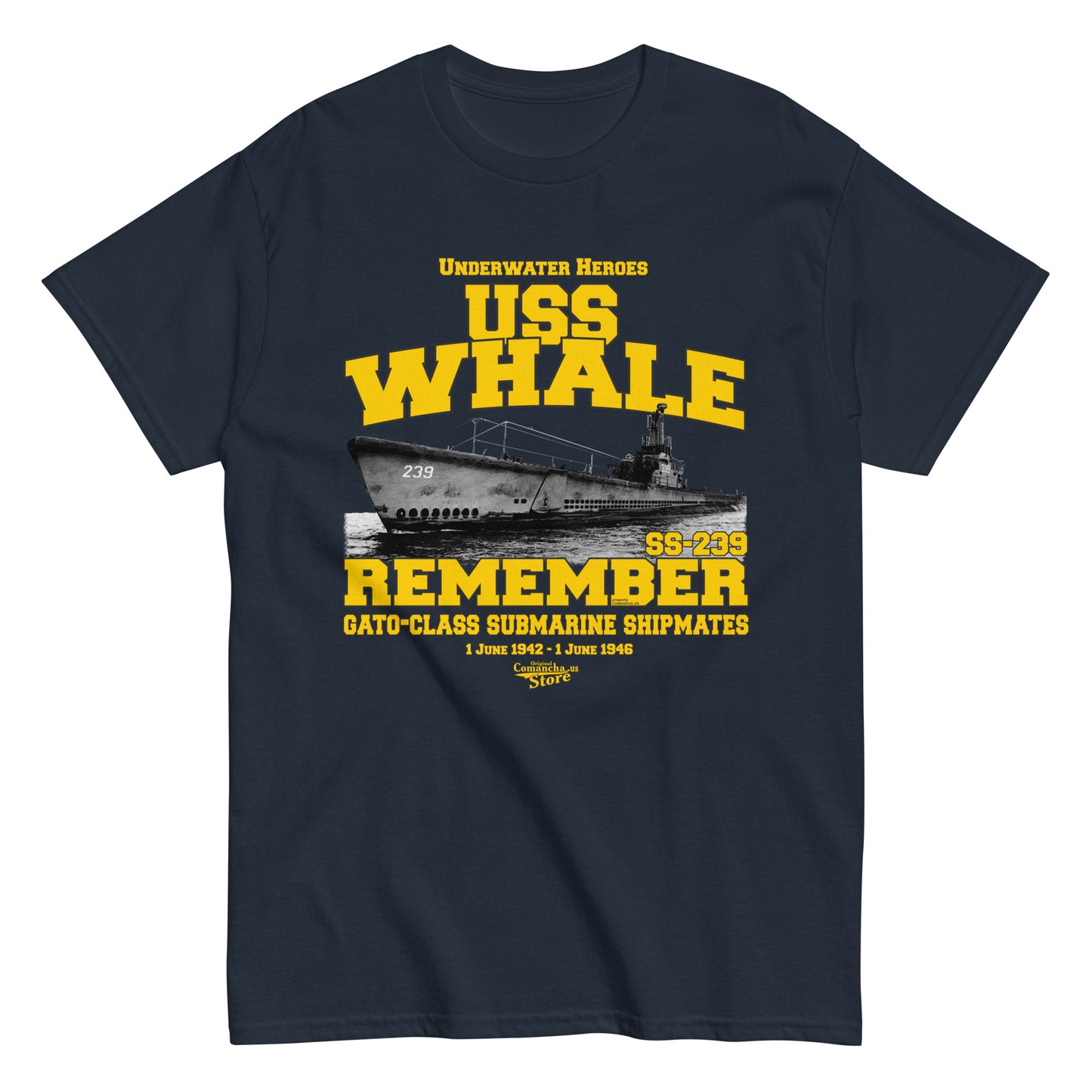 USS Whale SS-239 Shipmates T-shirt