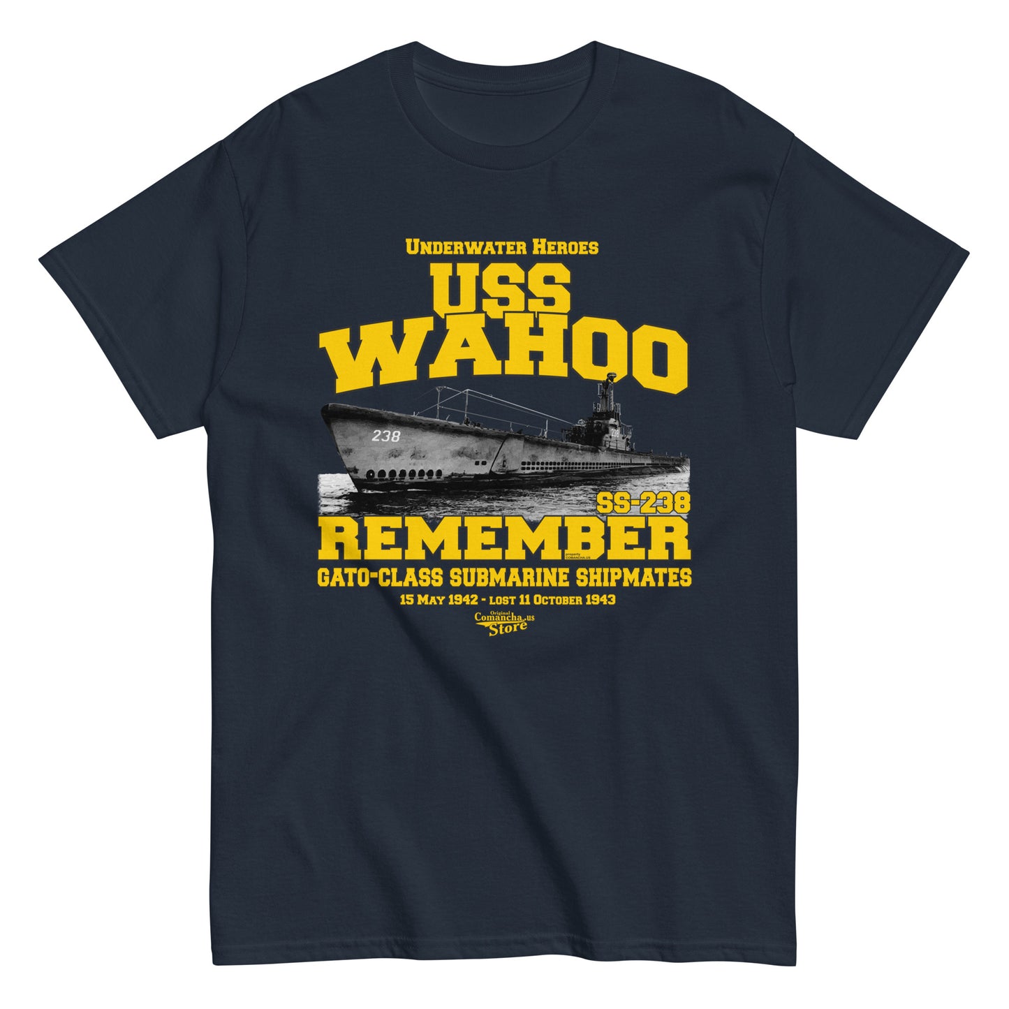 USS Wahoo SS-238 Submarine t-shirt