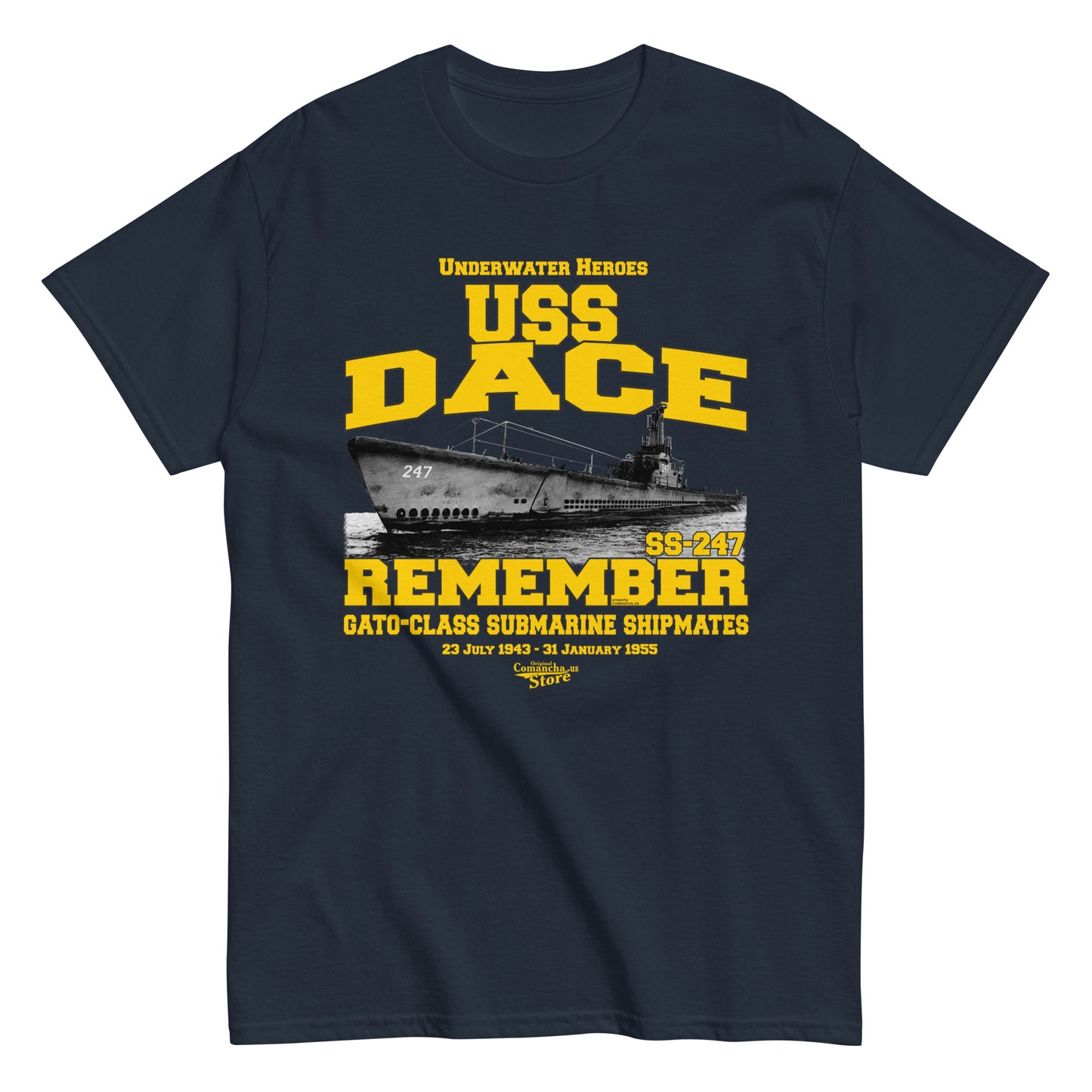 USS Dace SS-247 Submarine T-shirt