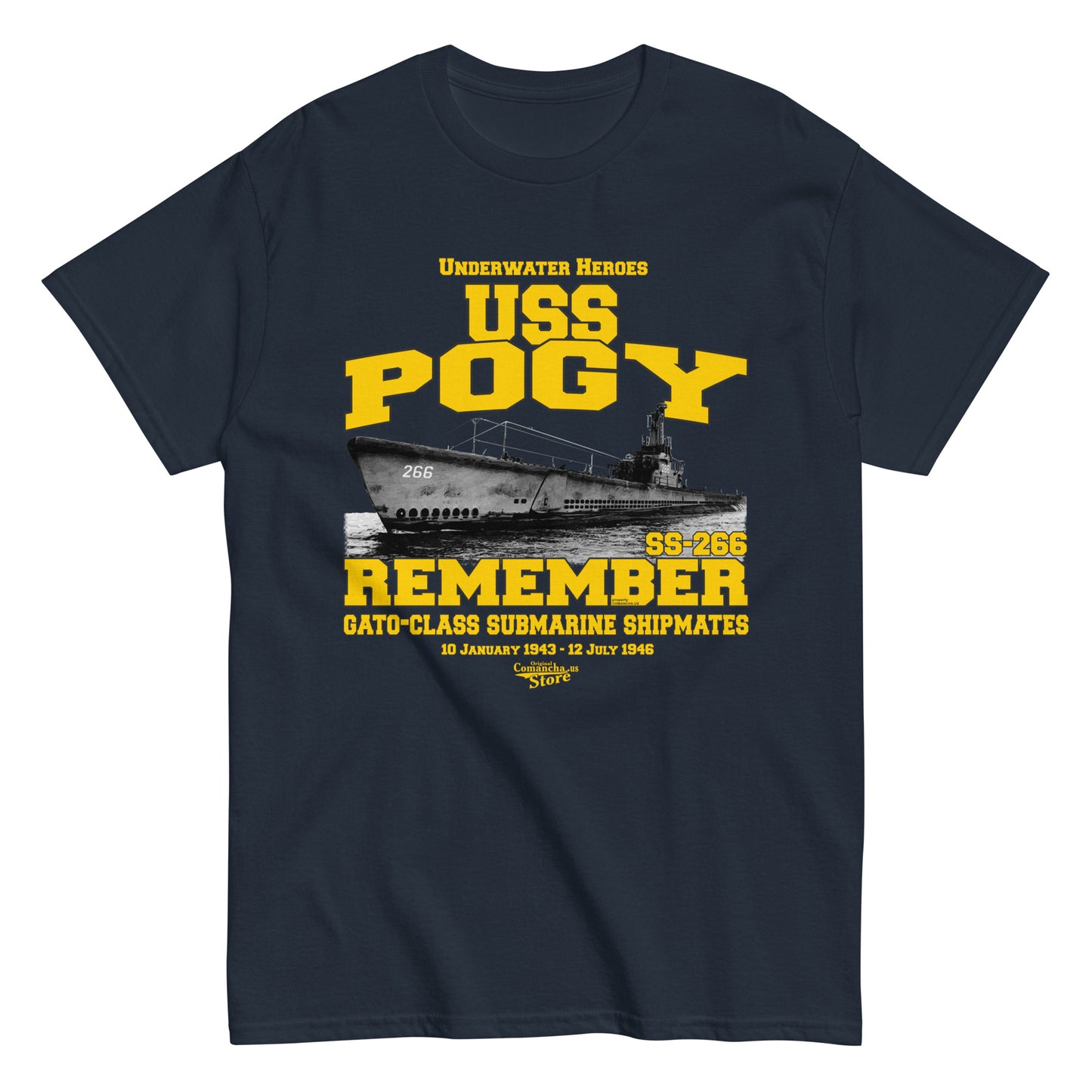 USS Pogy SS-266 Submarine t-shirt