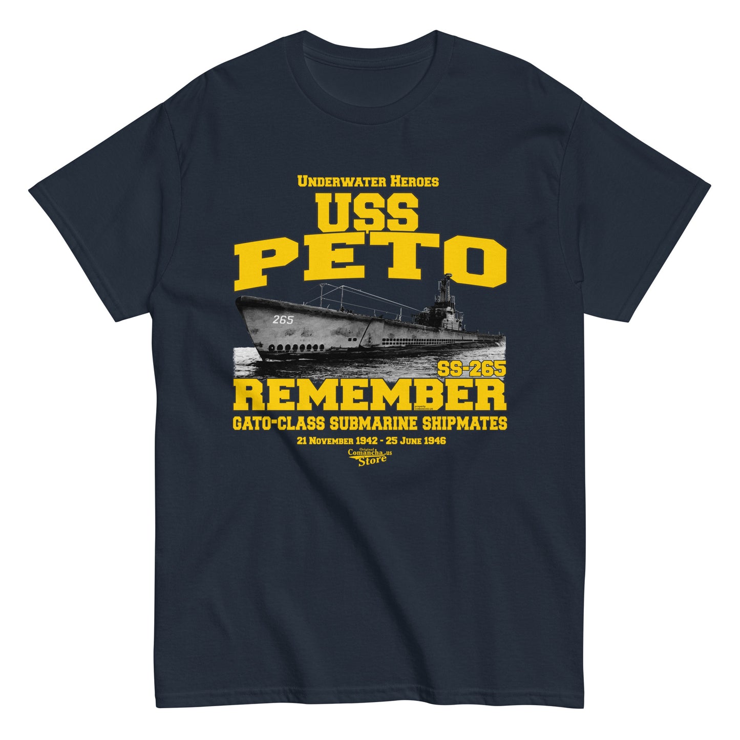 USS Peto SS-265 Submarine T-shirt