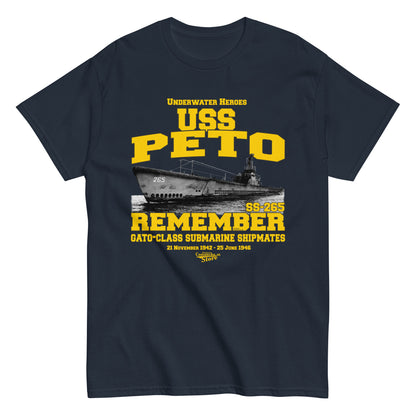 USS Peto SS-265 Submarine T-shirt