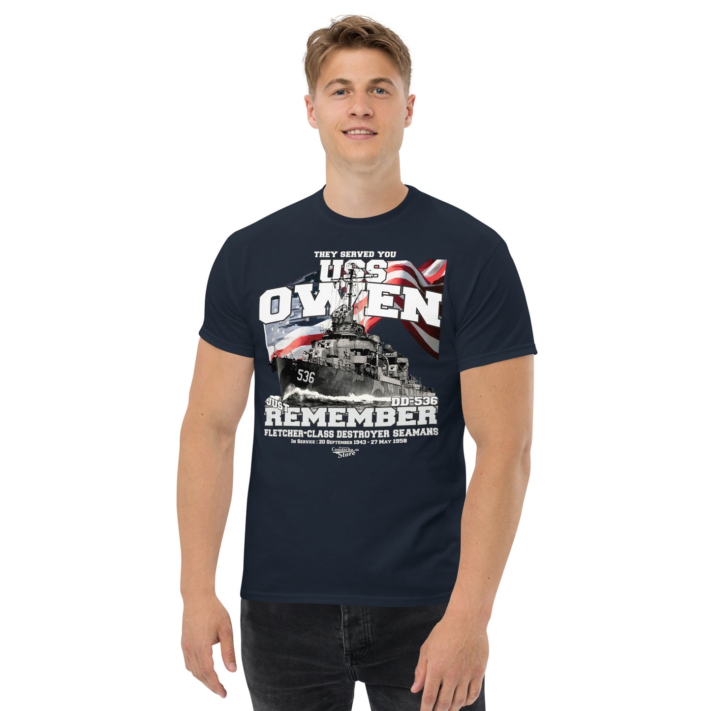 USS Owen DD-536 destroyer t-shirt