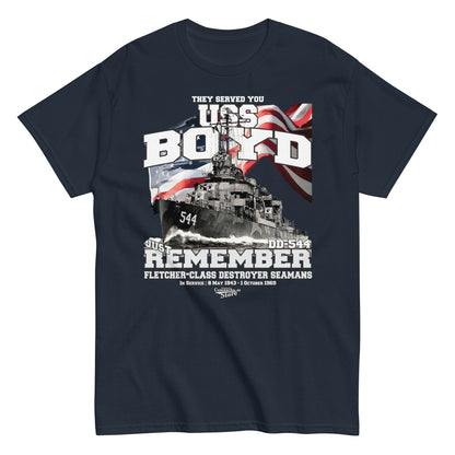 USS Boyd DD-544 destroyer t-shirt