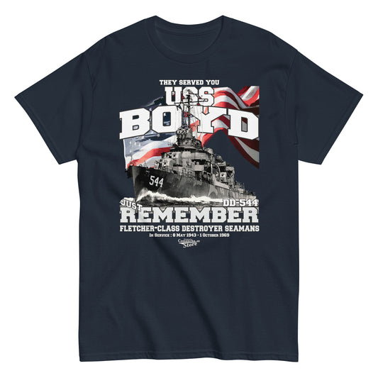 USS Boyd DD-544 destroyer t-shirt