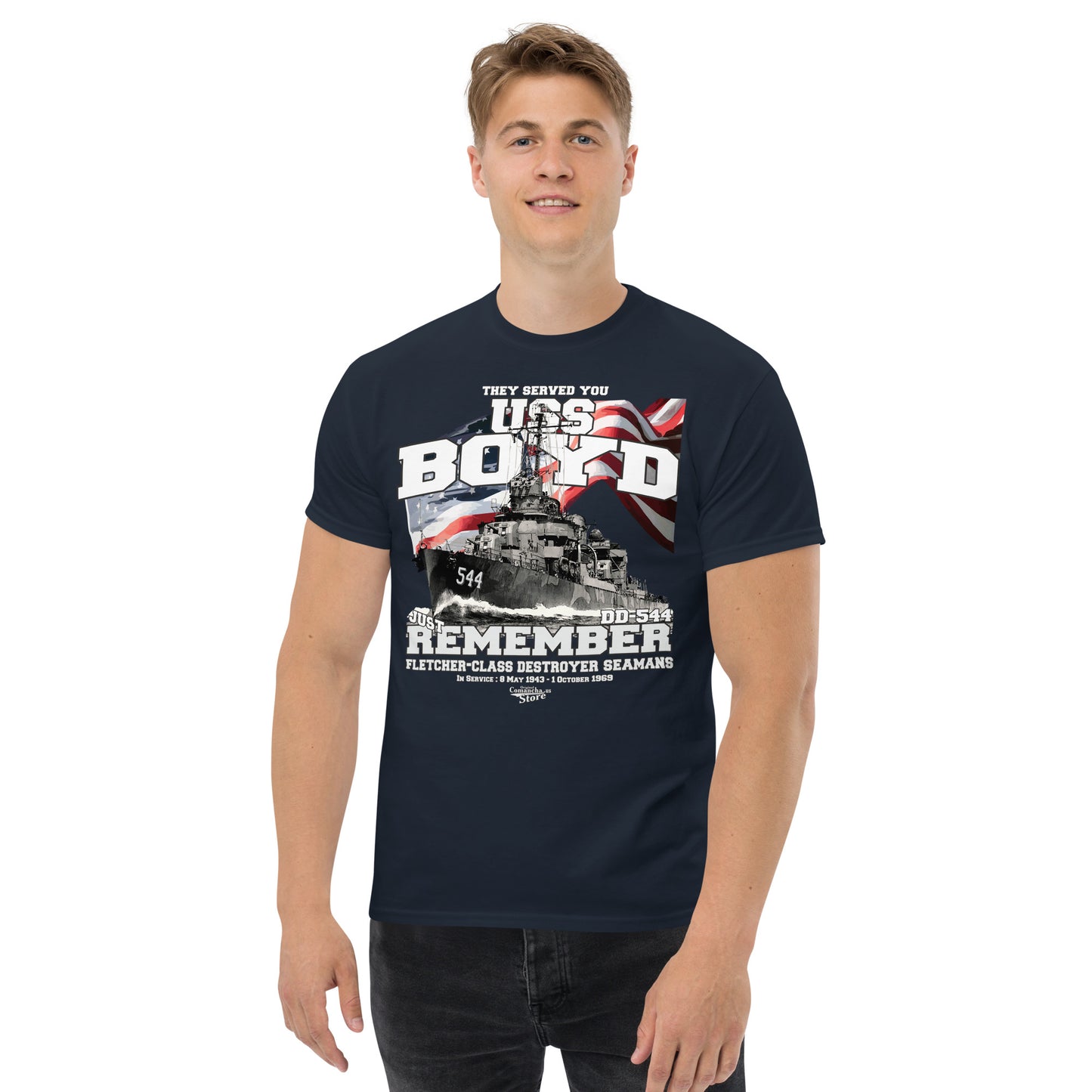 USS Boyd DD-544 destroyer t-shirt