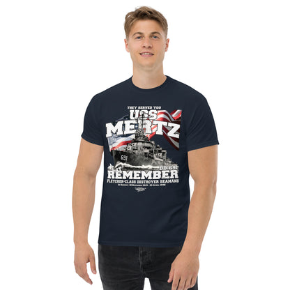 USS Mertz DD-691 destroyer t-shirt