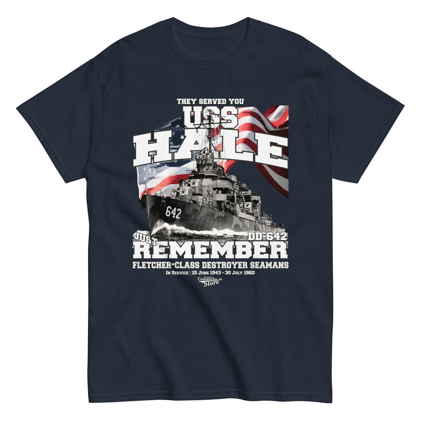 USS Hale DD-642 Destroyer t-shirt