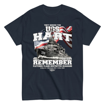 USS Hart DD-594 destroyer t-shirt