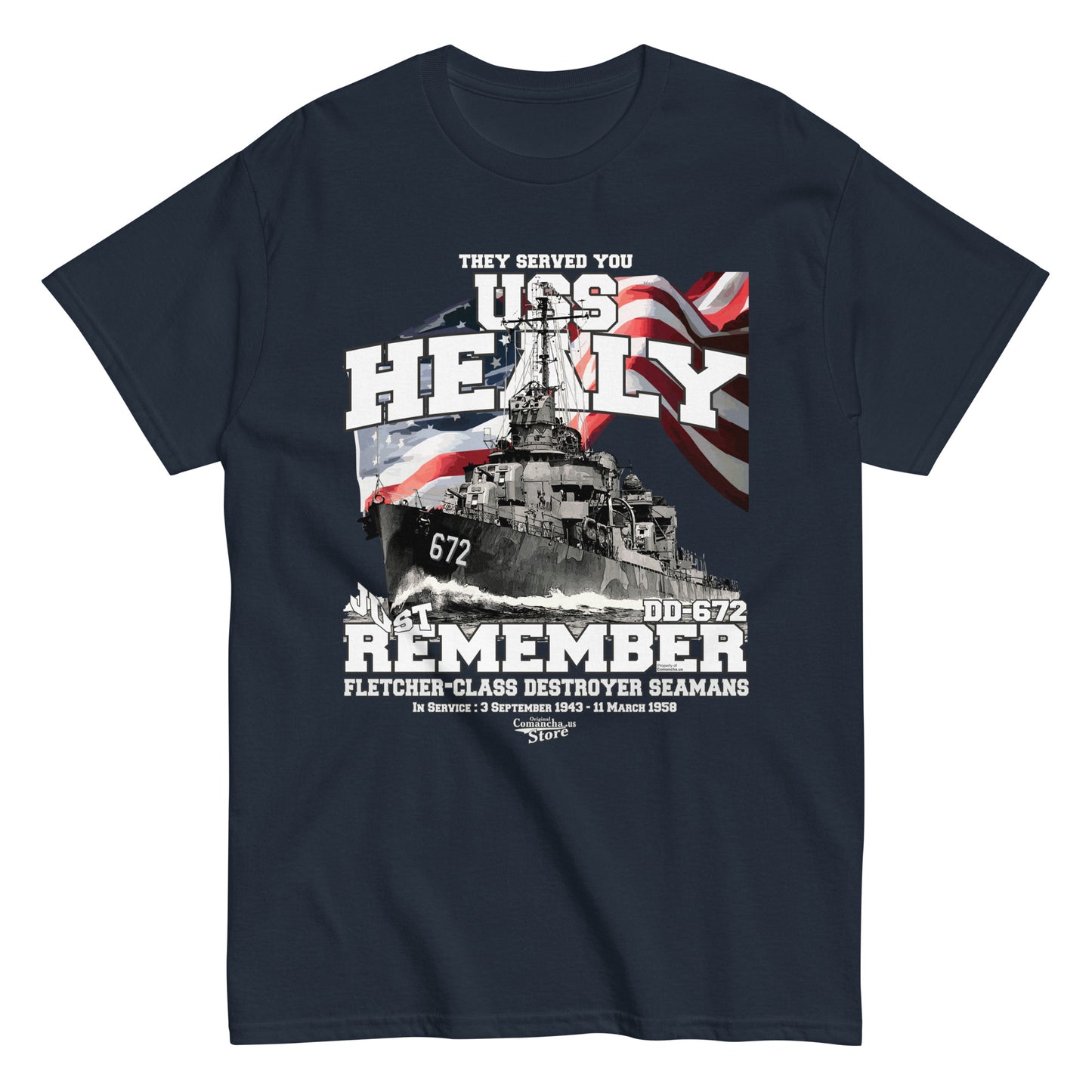 USS Healy DD-672 Shipmates T-shirt