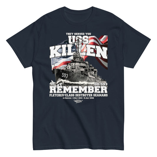 USS Killen DD-593 destroyer t-shirt