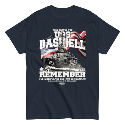 USS Dashiell DD-659 destroyer t-shirt