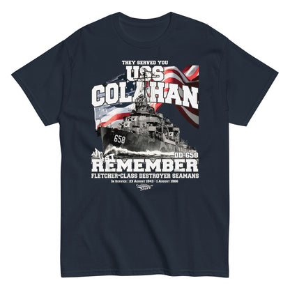 USS Colahan DD-658 destroyer t-shirt