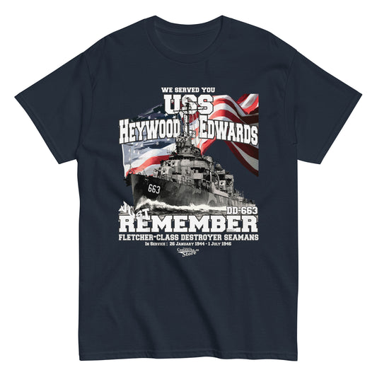 USS Heywood L. Edwards DD-663 Destroyer T-shirt