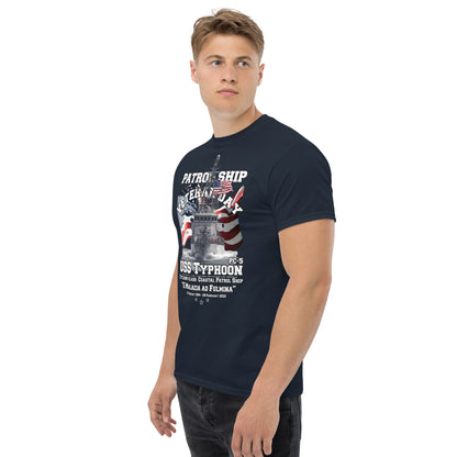 USS TYPHOON PC-5 tee,US Navy tees,Comancha, US Navy Patrol Ship Veterans T-shirt, USS TYPHOON T-shirt,