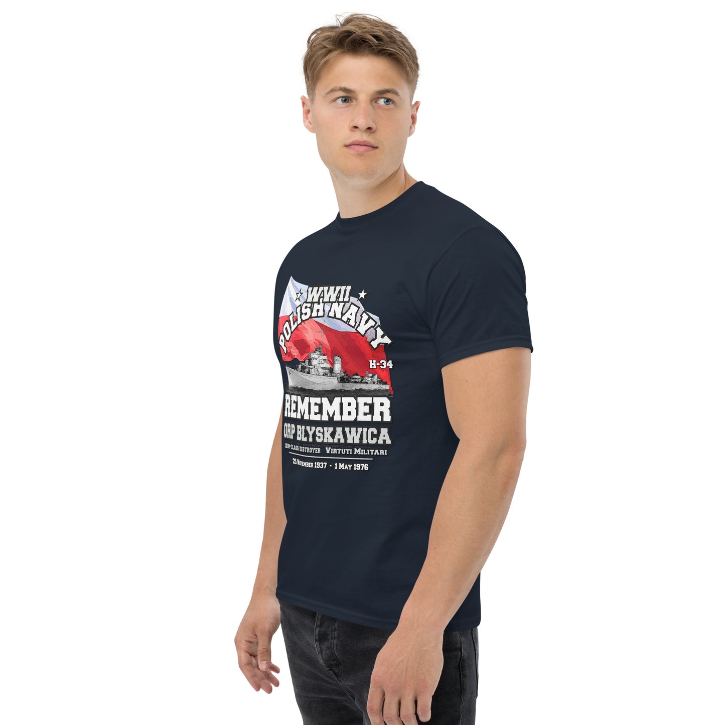 ORP BLYSKAWICA t-shirt, ORP BLYSKAWICA niszczyciel t-shirt,ORP BLYSKAWICA Polska Marynarka Wojenna T-Shirt, ORP BLYSKAWICA T-Shirt, comancha tee,