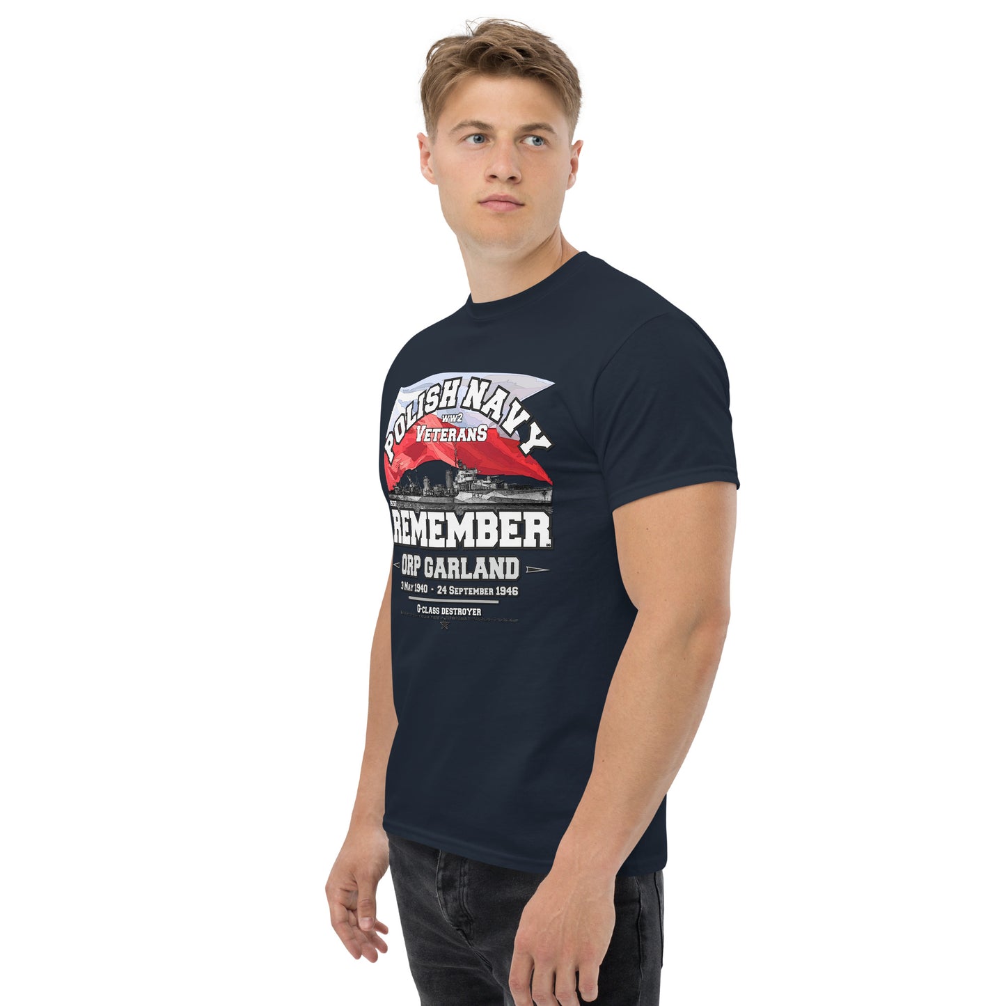 ORP GARLAND H-37 t-shirt,Polish Navy t-shirt, Okret Marynarki Wojennej T-shirt, Comancha Graphics,