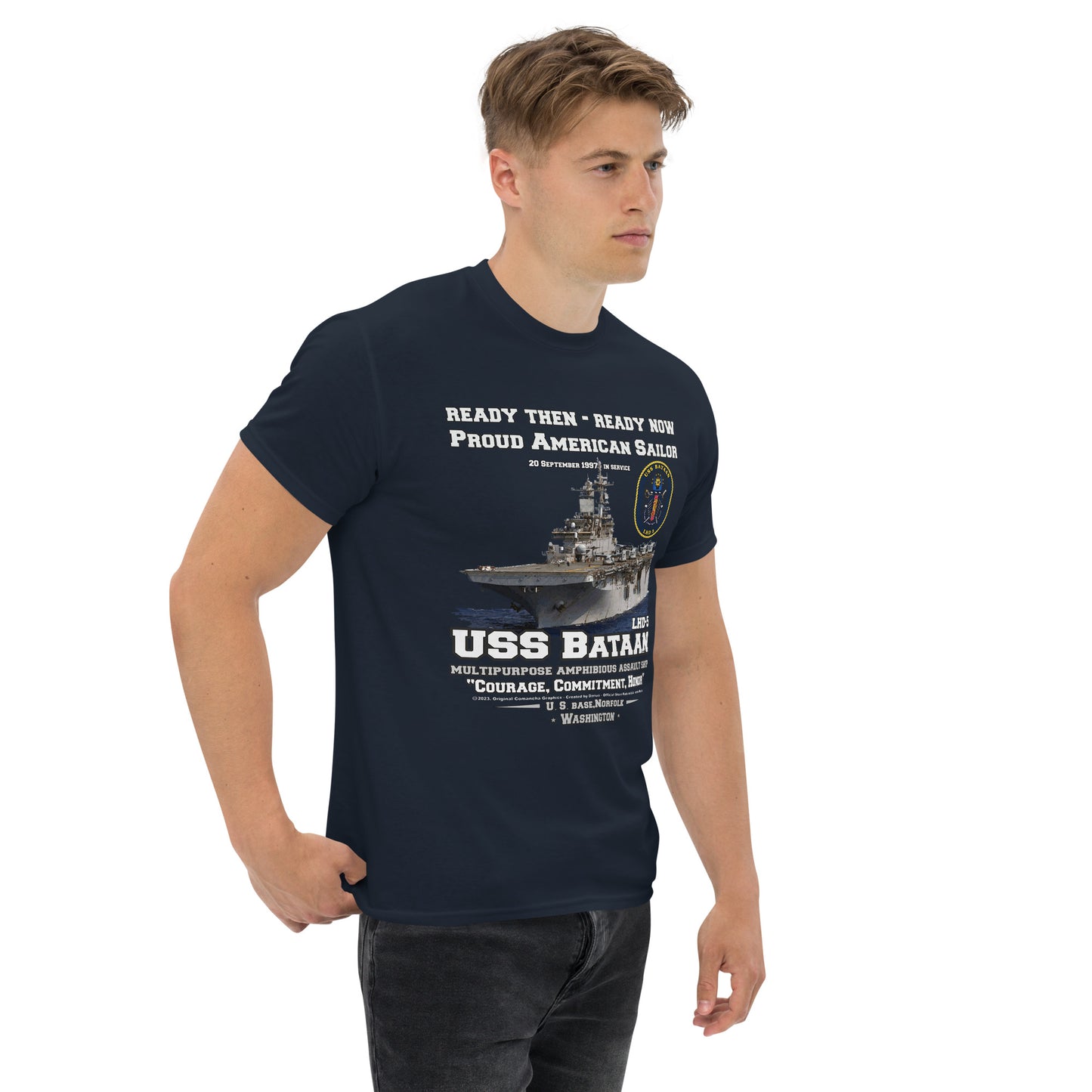 USS BATAAN tee,USS BATAAN LHD-5 t-shirt, Amphibious Assault Ship Veterans T-shirt, US NAvy Tees by comancha,