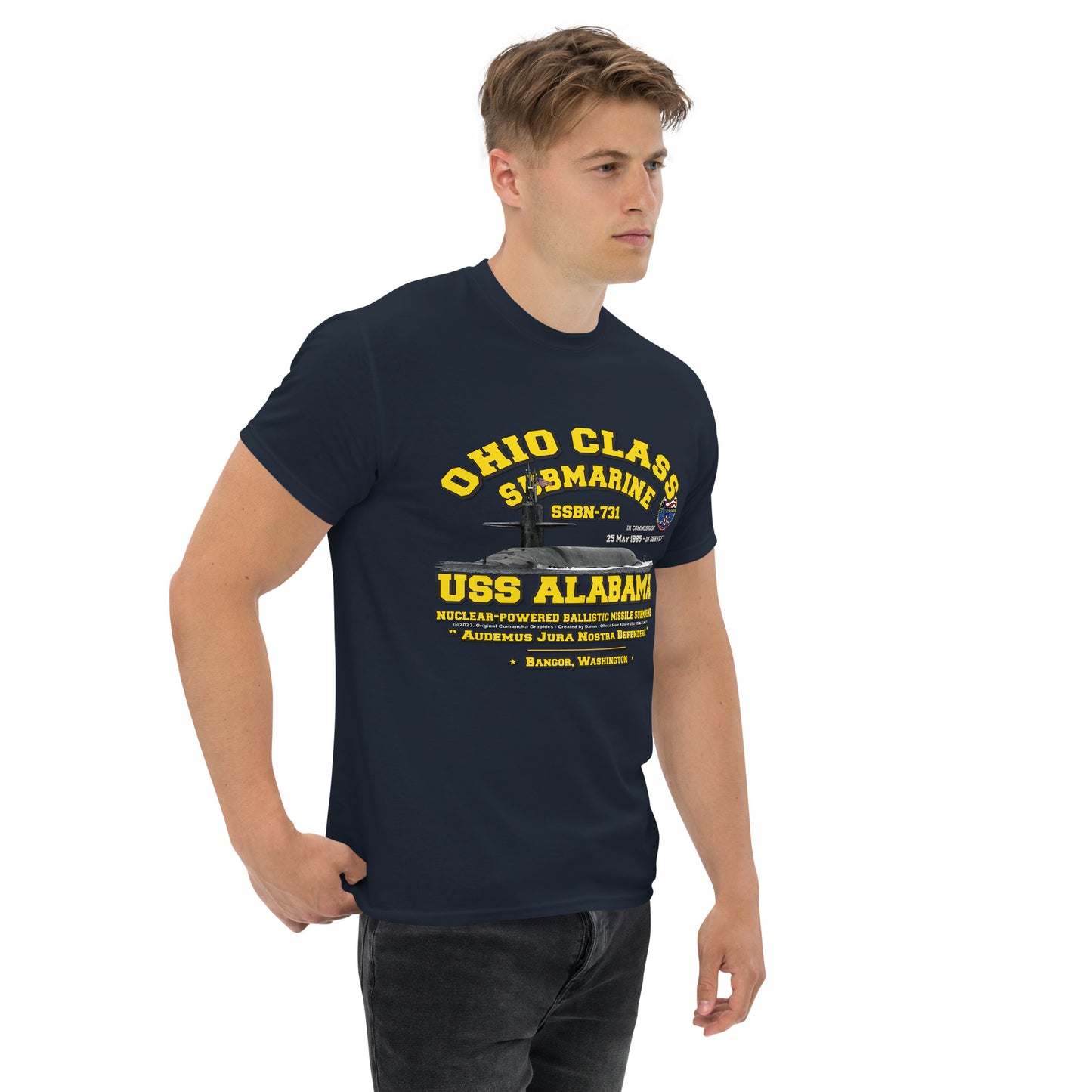 USS ALABAMA veterans t-shirt,USS ALABAMA SSBN-731 t-shirt, Submarine Veterans T-shirt, USS ALABAMA T-shirt, US Submarine t-shirt, Comancha Store,