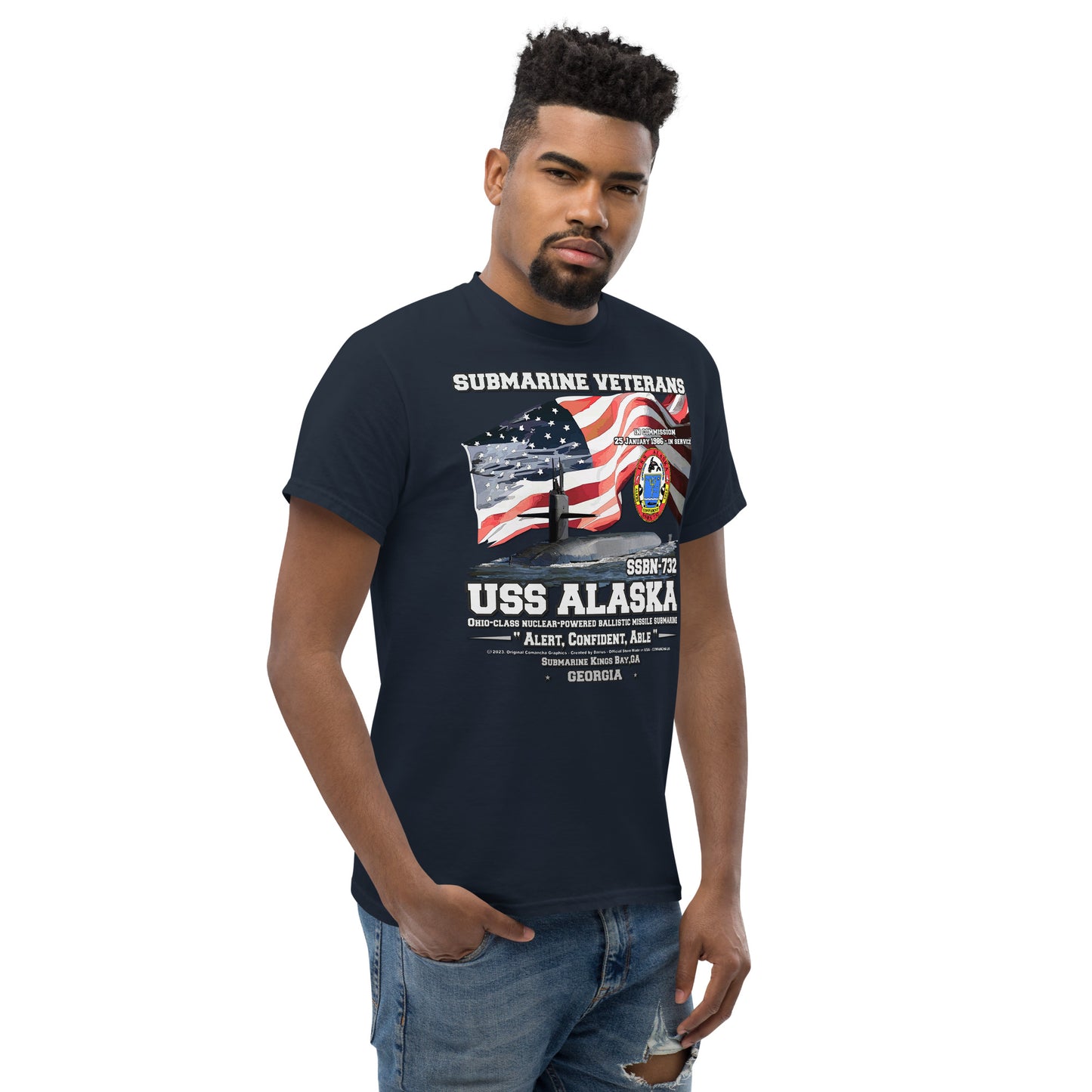 USS ALASKA veterans t-shirt,USS ALASKA SSBN-732 t-shirt, US Navy T-shirt, US Submarine veterans T-shirt, Submarine Veterans T-shirt, USS ALASKA T-shirt,