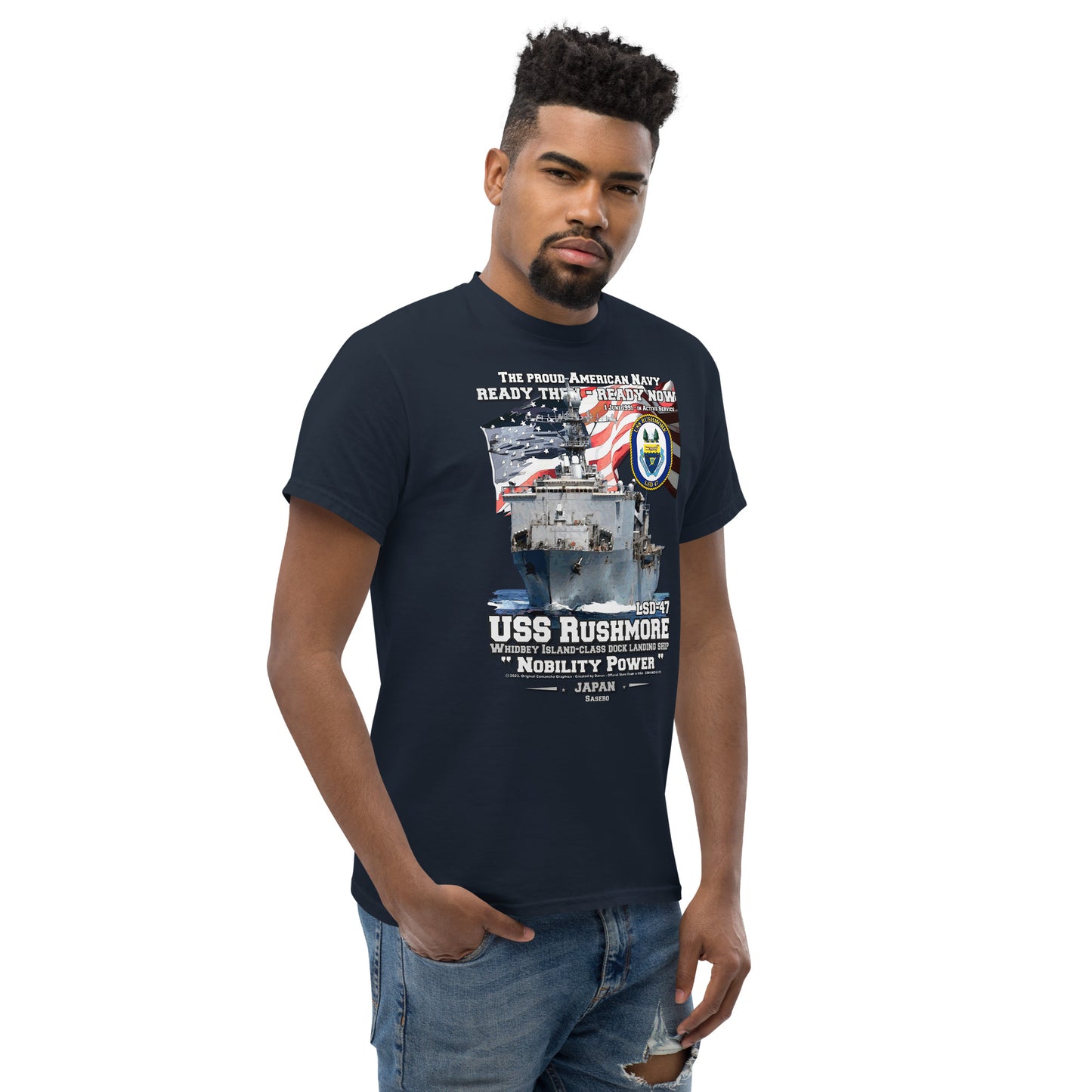 USS RUSHMORE LSD-47 t-shirt, US Navy Dock Landing Ship T-shirt, USS RUSHMORE T-shirt,comancha,us navy t-shirt,