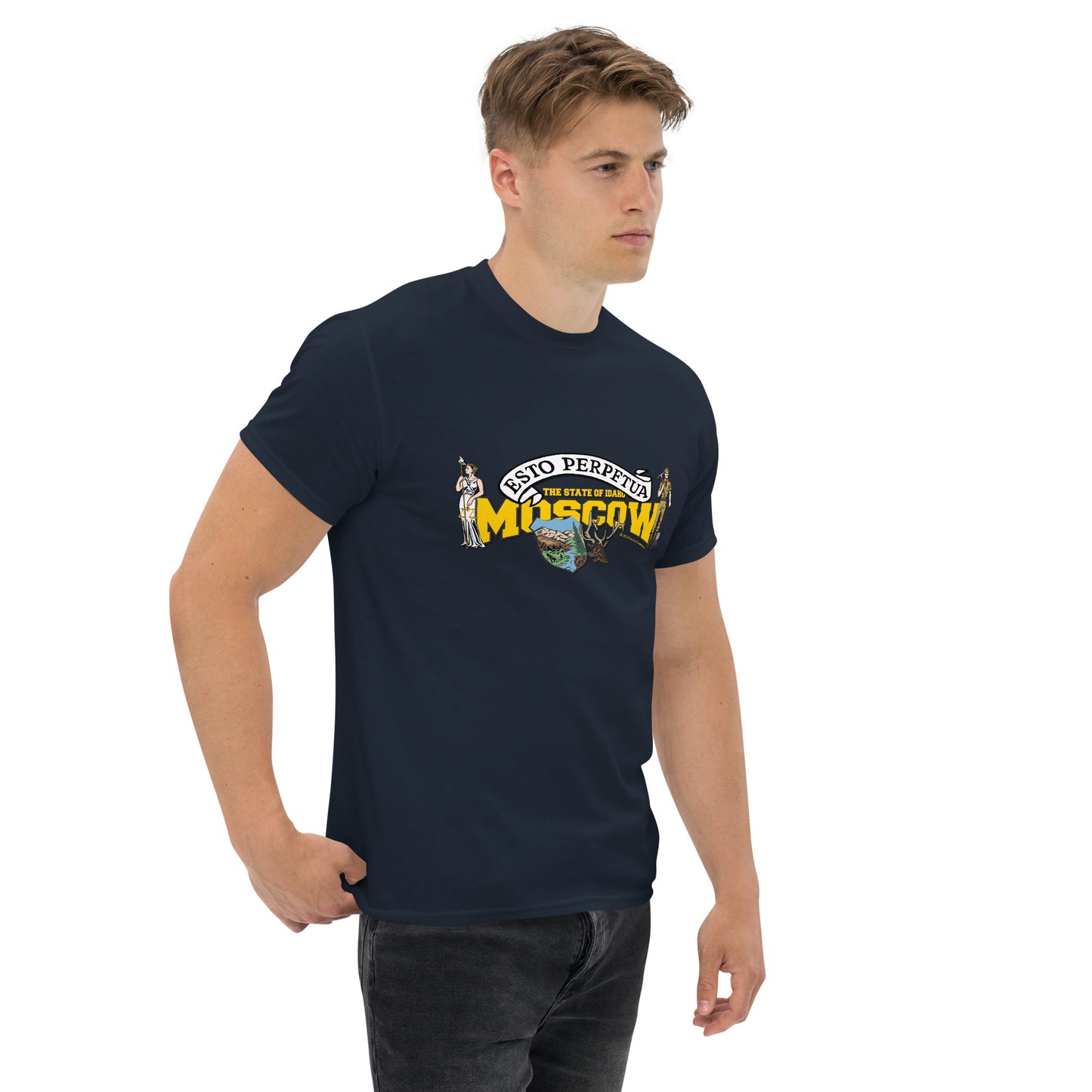 Moscow t-shirt, Idaho State T-shirt, Comancha Graphics,