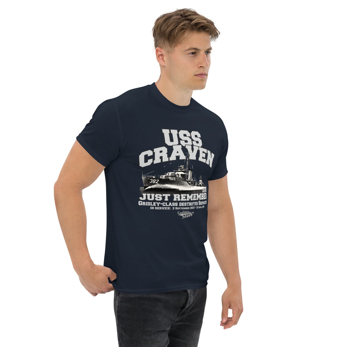 USS Craven DD-382 Shipmates T-shirt