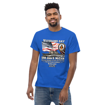 USS JOHN S. McCAIN Destroyer Veterans T-Shirt, , Comancha T-shirt Store,