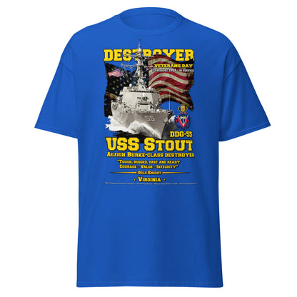 USS STOUT DDG-55 Destroyer Veterans t-shirt