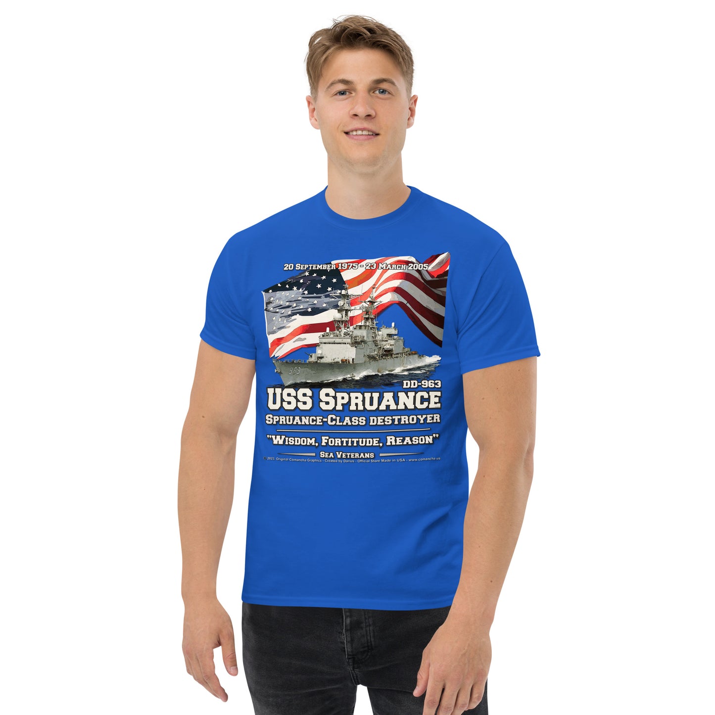 USS SPRUANCE DD-963 Destroyer t-shirt